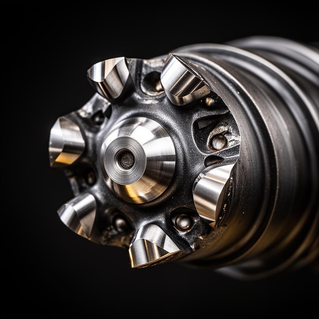 Macro view of a directional drill bit